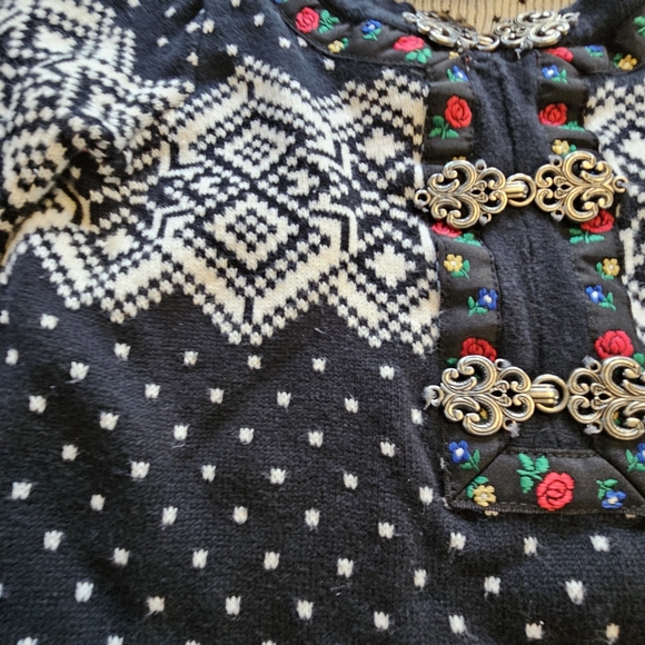 Hanna Andersson Nordic Sweater Print Dress Size 3 - Picture 7 of 11